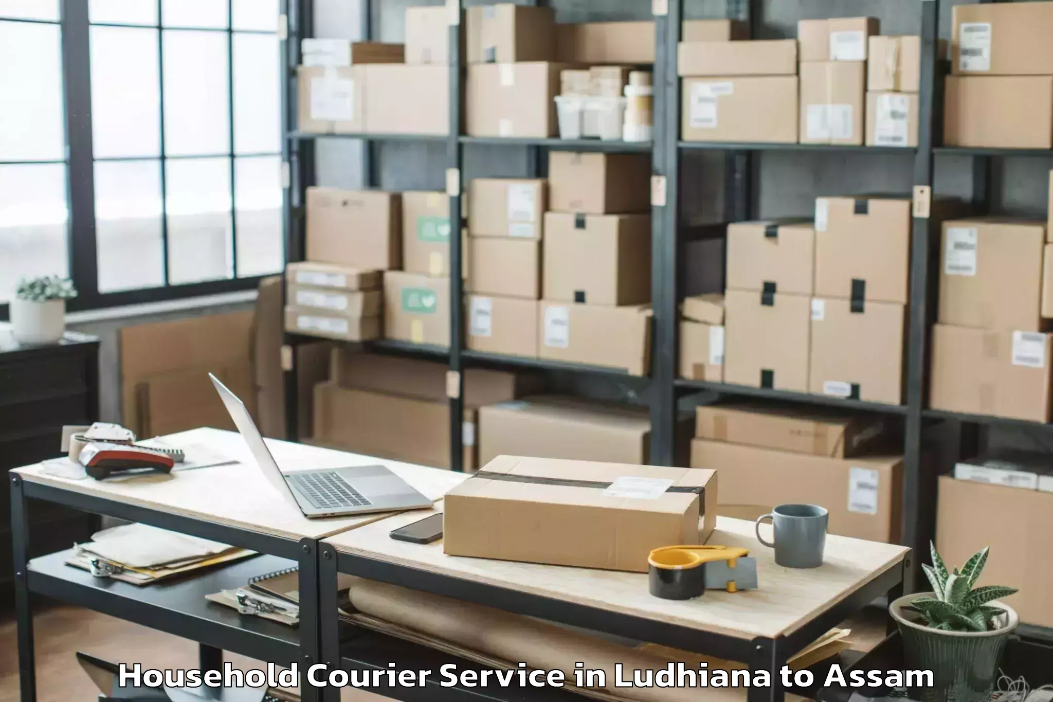 Book Ludhiana to Rajakhat Banekuchi Household Courier